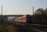 425 223/723 ist als S1 Homburg (Saar) - Mosbach-Neckarelz am 23.11.2011 in Kindsbach