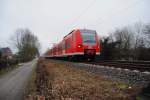 RB 33 425 078 RegioExpress bei Zweibrggen, bach-Palenberg am 29.2.12