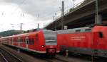 DB 425 128-6 als sptere RB 12230 nach Cochem (Mosel), am 10.07.2012 in Koblenz Hbf.