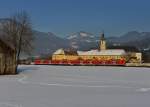 425 145 als RB nach Kufstein am 26.01.2013 bei Niederaudorf.