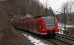 425 307-6  als RE 19091 (Stuttgart Hbf-Rottweil) bei Horb 20.2.13