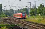 Der 425 568 verlsst am Sonntag den 14.7.2013 Rheydt Hbf als RB 33 nach Aachen.