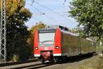 Triebwagen 425 079-1 am 22.10.2013 bei der Einfahrt in bach-Palenberg, KBS 485 Km 22