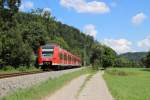 425 813-3 RE 19089 (Stuttgart Hbf - Rottweil) bei Sulz (Neckar) am 10.08.13