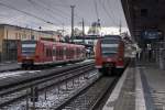 426 032/532 ist am 25.11.2013 mit 425 146 gekuppelt als Lz auf Gleis 3 in den Bf Traunstein eingefahren.