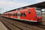 Hier 425 011-4 als RB31 (RB17829) von Wittenberge nach Schönebeck-Bad Salzelmen, dieser Triebzug stand am 21.7.2014 in Wittenberge.