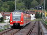 DB Regio 425 756-4 als RE nach Mannheim am 26.08.14 in Neckargemünd vom Bahnsteig aus fotografiert