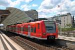 Nachschuss auf S4 nach Bruchsal, am 24.05.2014 als 425 224-3 in Ludwigshafen (Rhein) Mitte.