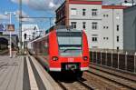 Nachschuss auf 425 214-4  Seckach  als S3 nach Bruchsal bei der Ausafhrt in Ludwigshafen (Rhein) Mitte.