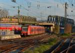 425 098 als RB nach Bonn-Mehlen am 22.11.2014 bei der Einfahrt in Köln Messe/Deutz.