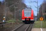 Ein Nachschuss von der Rhein Niers Bahn (RB33) aus Aachen-Hbf nach Heinsberg-Rheinland-Duisburg-Hbf  und hilt in Kohlscheid und fährt in Richtung Herzogenrath,Mönchengladbach.