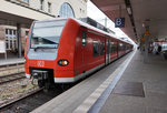 425 614-5 als RB 38629 (Bensheim - Weinheim (Bergstr) - Mannheim Hbf), am 28.3.2016 in Mannheim Hbf.