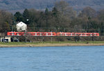 BR 425 auf dem gegenüberliegenden Rheinufer in Oberkassel - 14.03.2016