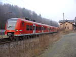 Am 29.12.2016 steht 425 035 in Jossa und wartet eine Stunde, um wieder zurück nach Gemünden zu fahren.