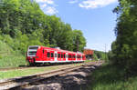 426 008 ist als RB Homburg Saar - Illingen unterwegs und erreicht gleich den Hp Schiffweiler. Bahnstrecke 3240 Saarbrücken - Neunkirchen am 11.06.2017