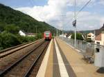 RB 12325 (Perl - Trier Hbf - Wittlich) auf Gleis 2 in Trier Ehrang Ort.