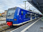 ET 426 536-9 der Bodensee-Oberschwaben-Bahn auf der Linie RB 93 im Endbahnhof Friedrichshafen Stadt, 10.02.2024.