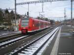 Nachschuss auf den BR 426 509-6, der am 23.11.08 Schaffhausen als RB nach Singen verlsst.