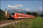 426 528/028 und ein 425er sind als RB 30114 von Kufstein nach Rosenheim unterwegs.