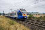 427 556 als RE 5 in Richtung Kassel bei Reilos am 31.08.2022 unterwegs