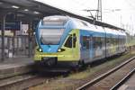 RHEINE (Kreis Steinfurt), 11.06.2012, ET 004 der Westfalenbahn als RB 65 von Münster Hbf im Zielbahnhof Rheine