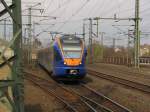 Cantus 427 502 als CAN 24209 aus Kassel Hbf, am 04.04.2012 bei der Einfahrt in Fulda.