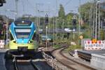 RHEINE (Kreis Steinfurt), 02.10.2013, ET005 der Westfalenbahn als RB 61 nach Bielefeld Hbf bei der Einfahrt