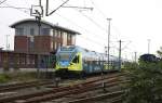 Westfalenbahn Triebwagen in Emden Auenhafen!  Das hat es bisher nur ein Mal gegeben.