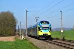 ET 001 als RB61 (WFB 90491 Bad Bentheim - Bielefeld Hbf) am 15.04.2015 bei Bruchmühlen