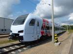 Stadler Flirt 429 109 auf dem Gelände der ODEG in Eberswalde, zu sehen anlässlich des Tages der offenen Tore.