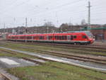 429 030 in der Gesamtlänge,am 28.Januar 2018,in Bergen/Rügen.