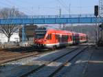 429 029 als RE 13024 von Binz nach Stralsund am 01.Mrz 2011 in Bergen/Rgen.