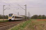 Eurobahn nach Venlo bei der Durchfahrt durch Bttgen am 17.04.2012