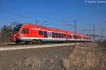 Die Rostockerin 429 028-4  Hansestadt Stralsund  kam als Lz durch Stendal(Wahrburg) gefahren und fuhr zum Gterbahnhof weiter. Nach einer kleinen Pause setzte der Flirt seine fahrt in Richtung Wolfsburg weiter fort. Ziel des Flirt war Aschaffenburg gewesen wo er zusammen mit einem ET 440 am Wochenende (09-10.03.2013) im  DB Regio Zuglabor  von normalen Bahnkunden unter die Lupe genommen werden. 06.03.2013