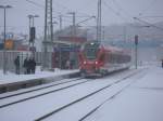 429 030 als RE 13022 Binz-Stralsund,am 19.Mrz 2013,bei der Einfahrt in Bergen/Rgen.