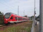 429 *** fhrt als RE9 aus Ostseebad Binz aus.