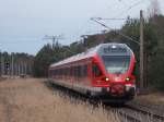 429 028 mußte,am 08.Februar 2016,in Prora auf die  Seite um mit dem IC 2252 Binz-Berlin Südkreuz zukreuzen.