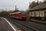 440 307-7 (Alstom Coradia Continental) der Mainfrankenbahn (DB Regio Bayern) als RB 58045 (RB53) nach Schweinfurt Stadt verlässt ihren Startbahnhof Schlüchtern auf Gleis 1.