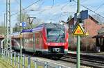 In  Rosenberg Baden ist so eben 440 310-1 eingefahren und setzt seine Fahrt nach Osterburken nach kurzem Halt fort. 13.3.2023