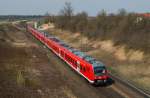 440 022 bei Hattenhofen (08.04.2009)