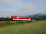 Ein 440 als RB nach Wrzburg am 20.08.2011 unterwegs bei Himmelstadt.