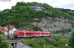 440 320-0 mit RB 58028 nach Gemnden (Main) kurz vor Retzbach-Zellingen, 06.08.2012