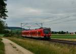 440 317 als RB nach Treuchtlingen am 21.06.2011 bei Wettelsheim.