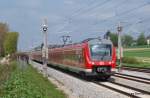 440 015-6 hat soeben Althegnenberg verlassen und rollt nun auf Mnchen zu.