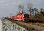 440 044 als RE nach Passau am 08.12.2012 bei Langenisarhofen.