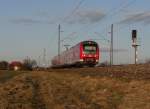 440 527-0 fährt hier am 11.03.15 durch Neu-Ulm.