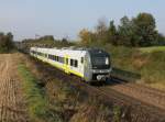 Der 440 909 als Ag nach Plattling am 08.10.2013 unterwegs bei Dettenhofen.