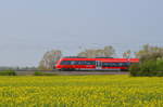 Talent 2 442 als RE 10 Cottbus - Leipzig in Jessewitz bei Leipzig 22.04.2018