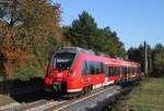 442 249-9 als S2 nach Roth bei Moosbach 11.10.18