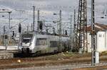 S-Bahn Leipzig: 1442 612 mogelt sich durch den Mastenwald aus dem Hbf Leipzig.